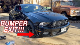 The Moostang Gets a Bumper Exit Exhaust! Sounds Amazing! by moostang09 7,689 views 3 years ago 10 minutes, 34 seconds