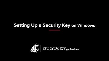 How to Set Up a Security Key on Windows for MFA