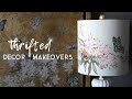 Thrifted Decor Makeovers | Featuring rub on transfers, inspired by Anthropologie