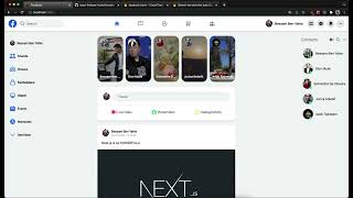 Clone Facebook avec Next.js ( React.js, Tailwind UI CSS, NextAuth, Firebase Storage, Firbase DB )