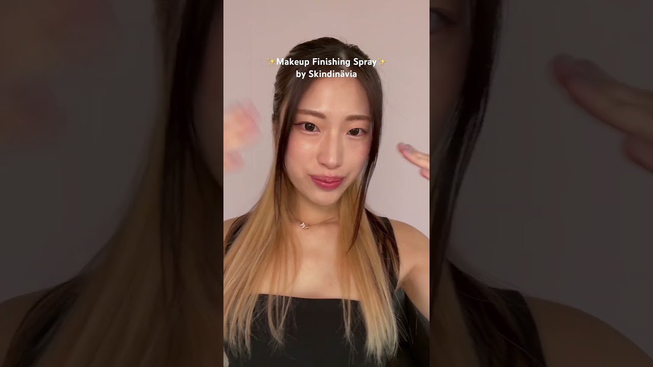 The staying power of the Makeup Finishing Spray by Skindinävia 🤌✨ 