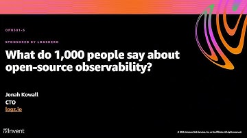 AWS re:Invent 2020: What do 1,000 people say about open-source observability? (Logz.io)
