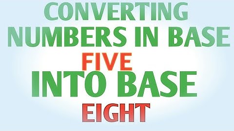 convert numbers in base five into base eight