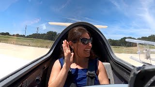 First Flight In Grob 103 Glider