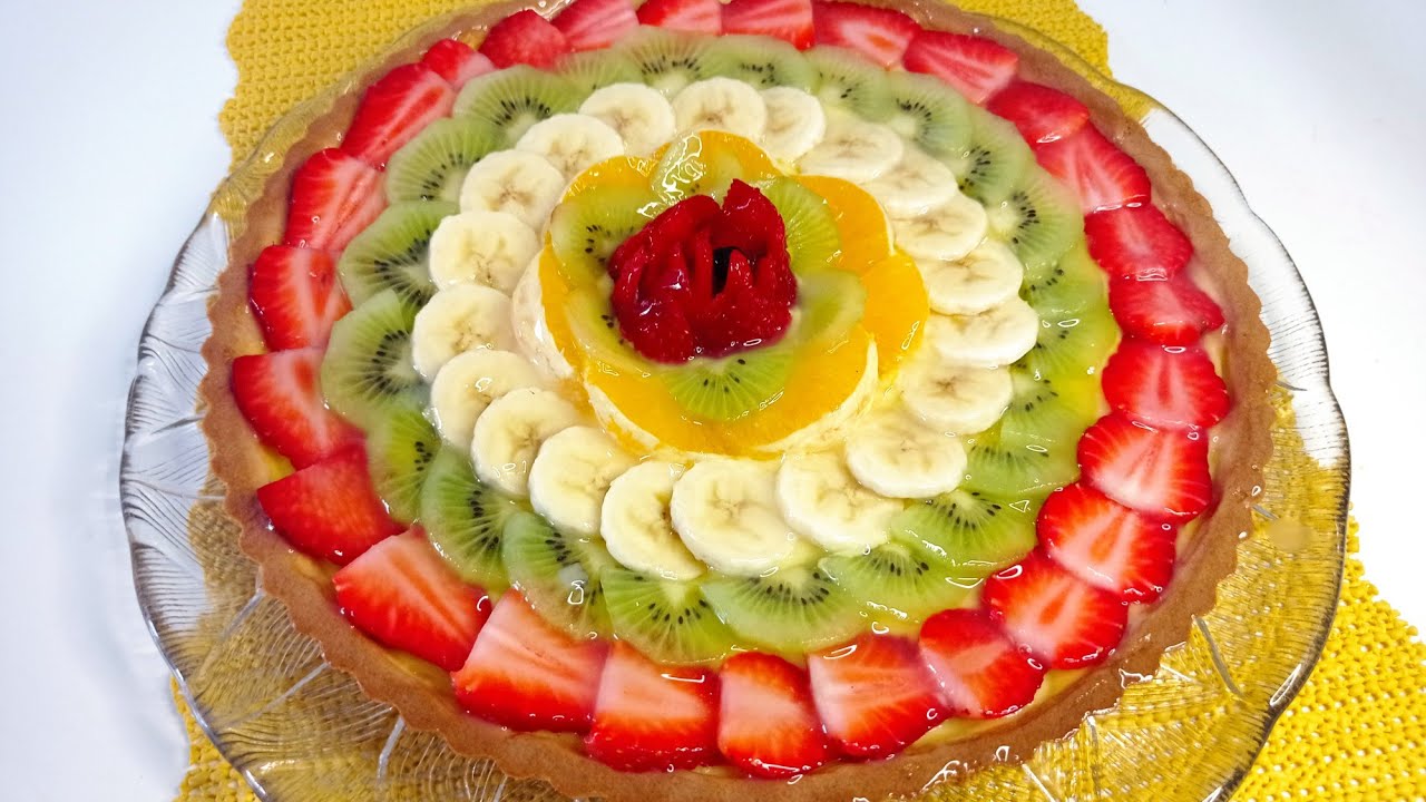 طارط او تورتة بالفواكه سهلة بعجين لذيذة وسريعة التحضير