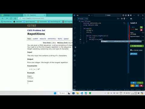 CSES - Repetitions | CSES Solutions | CSES Problem Set - Introductory Problems