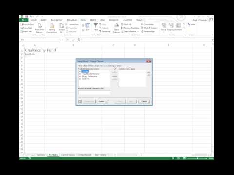 Retreiving Data with Microsoft Query in Excel