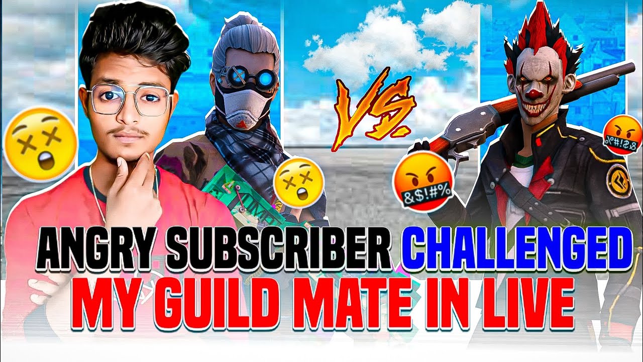 📱SUBSCRIBER VS😆💻 MY GUILDMATE😮🔥 I SUBSCRIBER CHALLENGED 1V1 I WITH MY