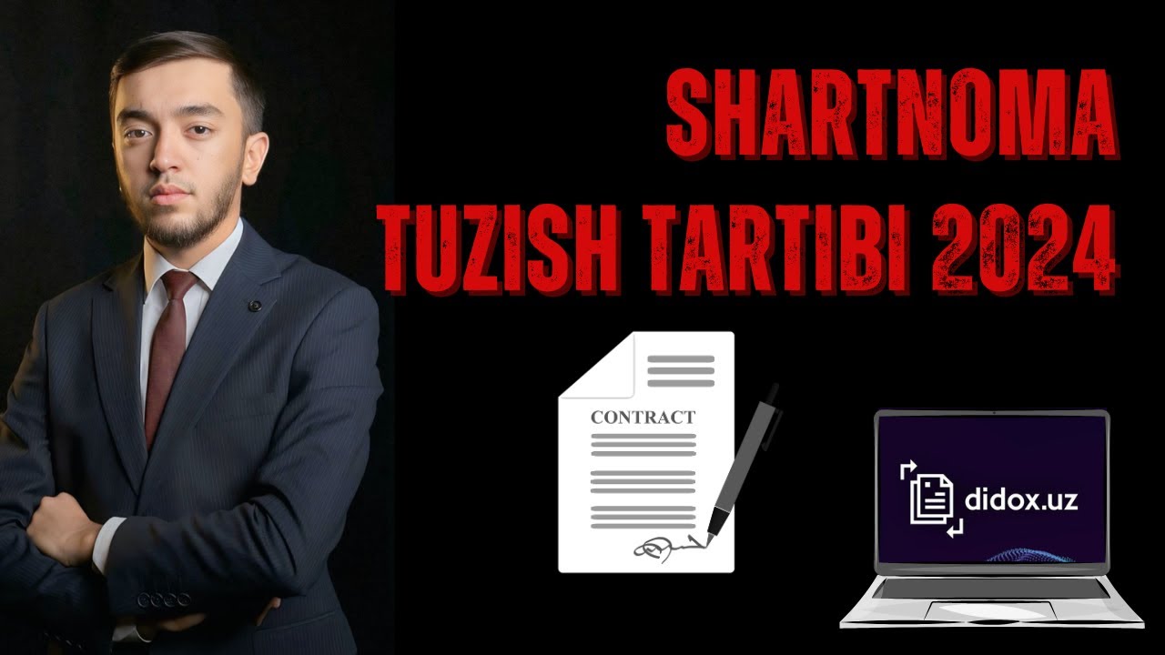 BUXGALTERIYA 32-DARS | SHARTNOMA TUZISH TARTIBI | DIDOX.UZ DAN ELEKTRON SHARTNOMA YUBORISH.