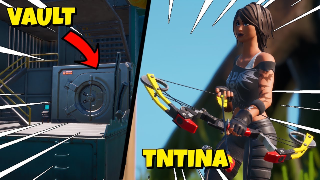 WHERE TO FIND TNTINA & OPEN OIL RIG VAULT in Fortnite - YouTube
