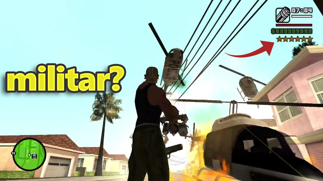 O QUE ACONTECE SE DAR 6 ESTRELAS GTA SAN ANDREAS YouTube 
