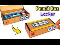 Locker Pencil Box making, How to make Locker Pencil Box, Diy school pencil Box best paper craft...