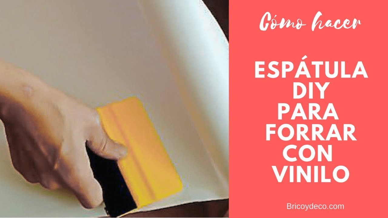 Cómo hacer una espátula para forrar con vinilo 