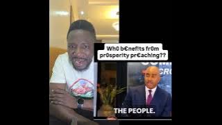 Who prospers from the teaching of prosperity in church