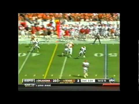 The Oklahoma Sooners humiliate the Texas Longhorns once again at the Cotton Bowl in Dallas with a merciful final score of 55-17. *(from October 8, 2011) Video from ABC/ESPN, audio from KRXO 107.7 in OKC with Toby Rowland play call announcing.