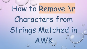 How to Remove \r Characters from Strings Matched in AWK