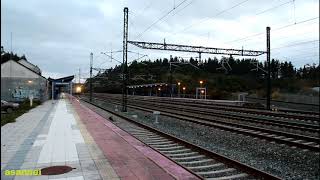 2018 03 27 INTERCITY PAIS VASCO GALICIA RAMA DE A CORUÑA POR ESTACION MEIRAMA CERCEDA