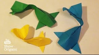 Оригами: РЫБКА КОИ - как сделать из бумаги Оригами: РЫБКА КОИ - как сделать из бумаги