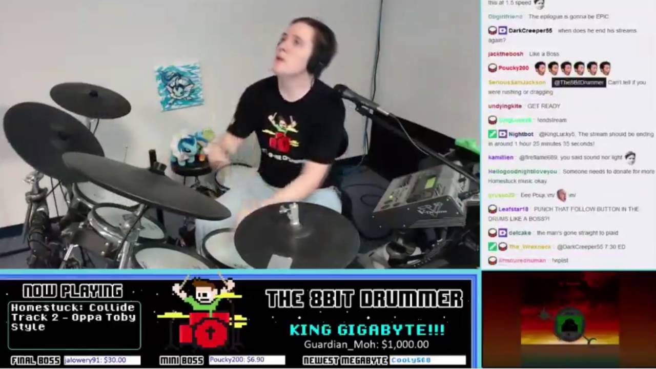 Toby Fox - Oppa Toby Style (Drum Cover) -- The8BitDrummer