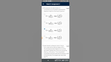 #nptel  Air Pollution and Control, Assignment 4 answer