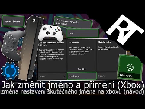 Jak si změnit jméno a příjmení od Xbox účtu – změna skutečného jména na Xboxu – Xbox one  (návod)