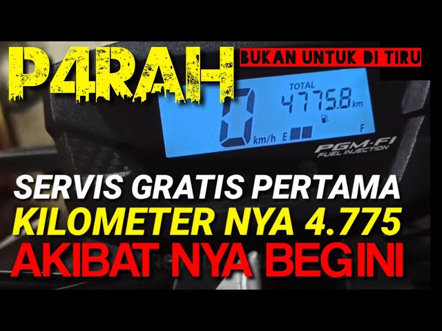 MOTOR BARU HONDA SERVIS GRATIS PERTAMA BERAPA KILOMETER? class=