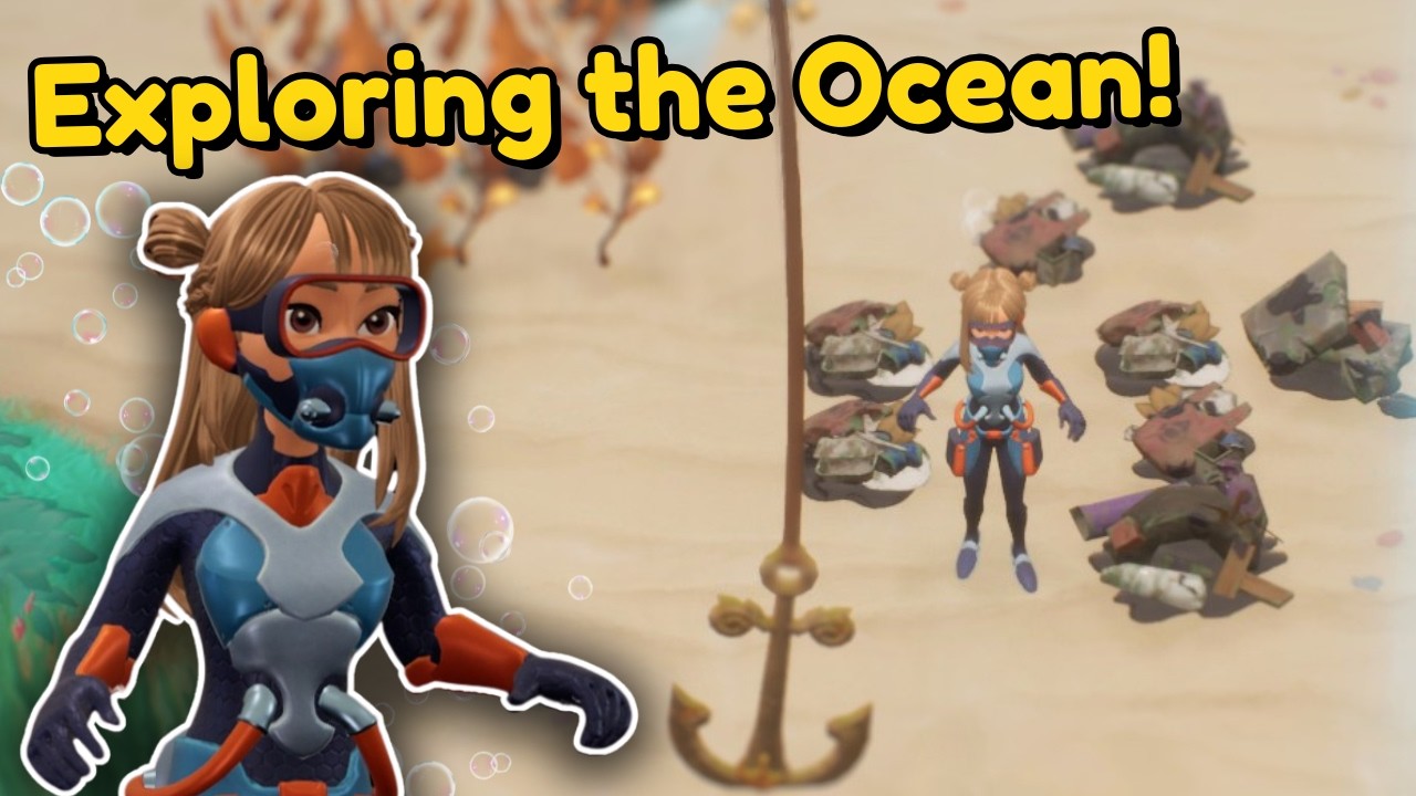 ゲームキャラクター ocean Cleaning the Ocean! - Coral Island 1.3 - YouTube