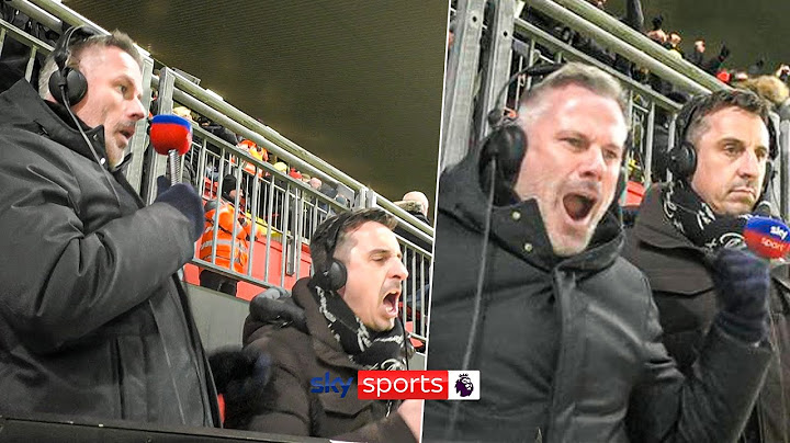COMMS CAM! 🎥 Jamie Carragher and Gary Neville reaction to thrilling draw at Anfield!