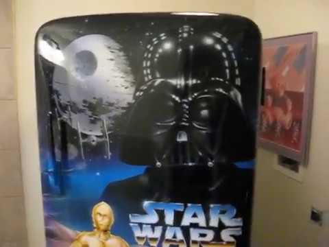 cool Star Wars airbrushed fridge