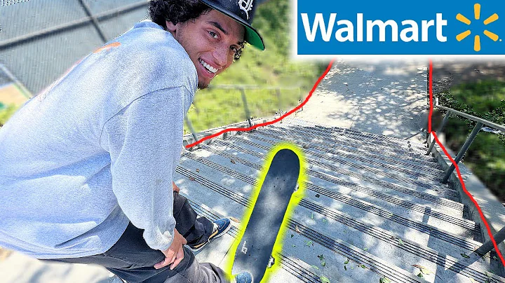 Walmart Skateboard Vs 14 Stair!!!