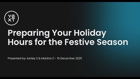 Preparing Your Holiday Hours for the Festive Season