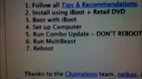 Part IV - Installing Combo Update 10.6.2. - Step 2.