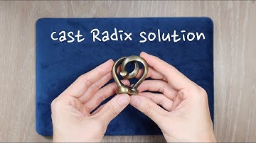 How to solve the AWARD WINNING Hanayama Cast Radix - solution (spoilers) #mechanicalpuzzle