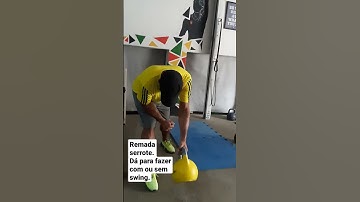 KETTLEBELL SWING aplicado na remada unilateral.