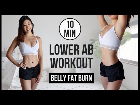 10 min LOWER AB WORKOUT FOR BELLY FAT BURN! No Equipment ◆ Emi ◆