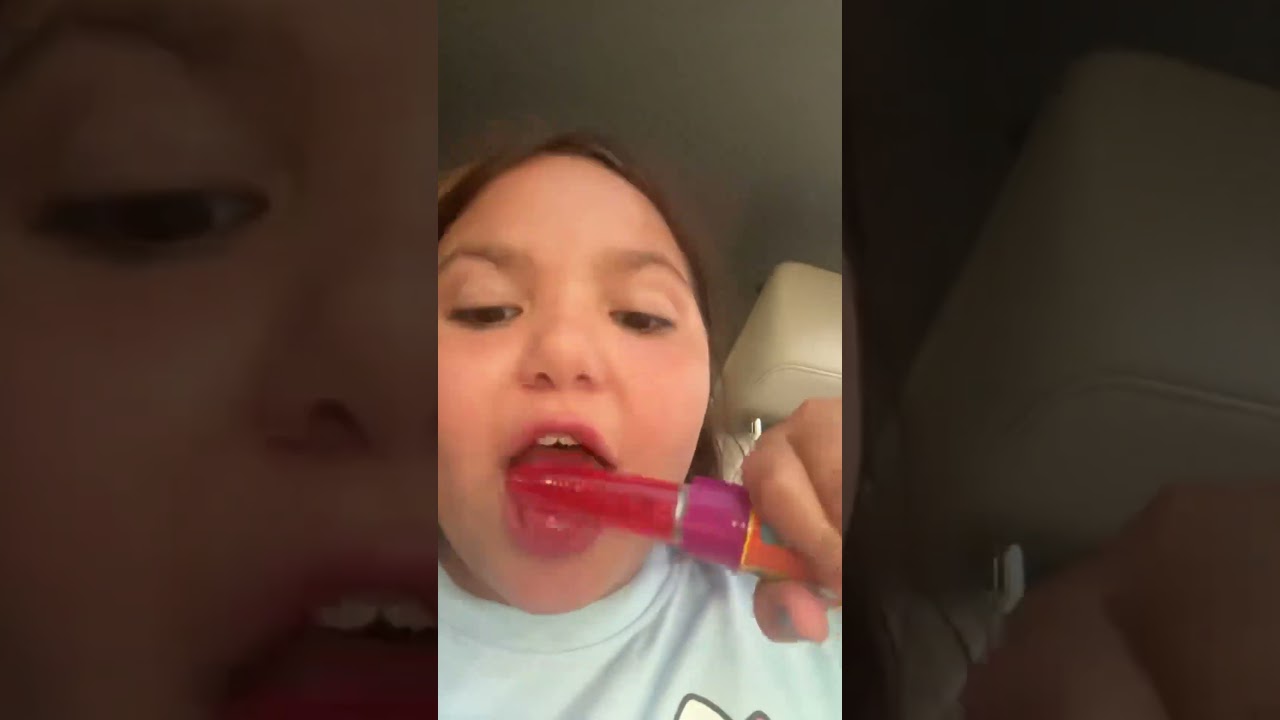 I was just trying to eat a push pop