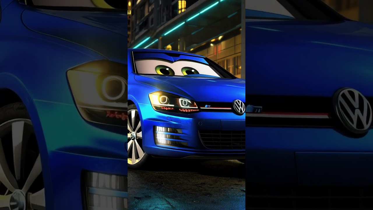 O Golf no estilo do filme Carros! Pixar aprova? 👀🔥#shorts