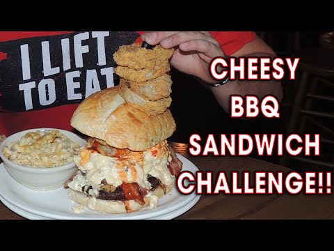 CHEESY FATBOY BBQ SANDWICH CHALLENGE!!