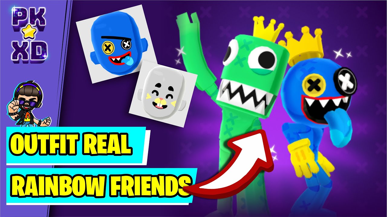 Como VIRAR TODOS os PERSONAGENS de RAINBOW FRIENDS no PK XD 