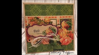 Just Pumpkins Card with Graphic 45