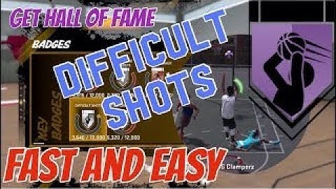 NBA 2K18 How To Get DIFFICULT SHOTS BADGE Tutorial !!! Fastest Method in Team Practice Facility!!