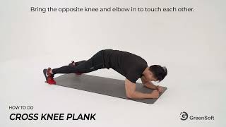 How to do: CROSS KNEE PLANK