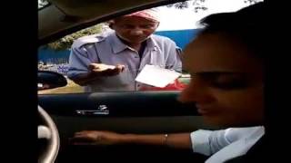 High-tech Beggar with Swipe Machine