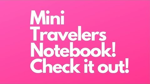 Mini Travelers Notebook/Tag#6/Tutorial!