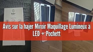 Avis sur la hajer Miroir Maquillage Lumineux à LED + Pochette de Transport, Grossissant 1X/3X/5X, 3