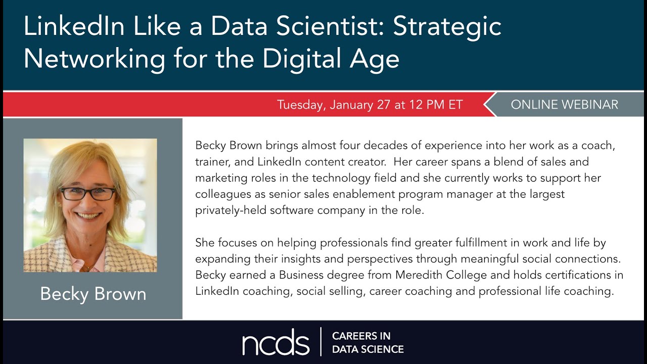 Careers in Data Science | LinkedIn Like a Data Scientist: Strategic ...