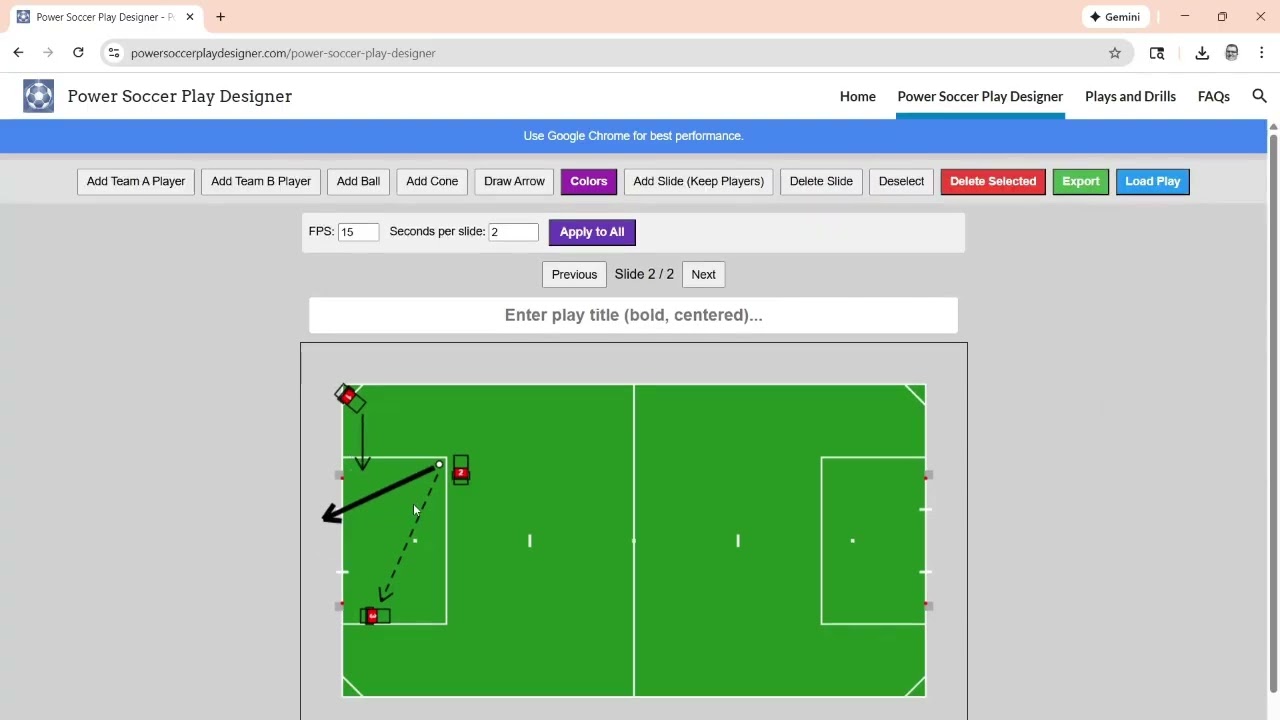 Power Soccer Play Designer Tutorial