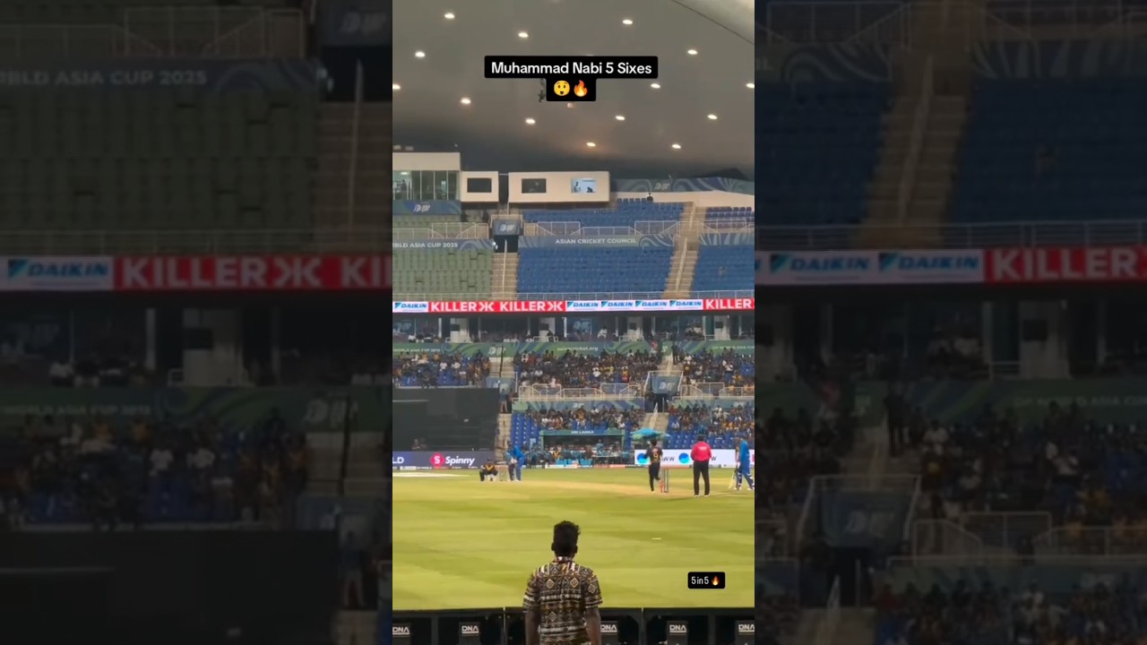 Mohammad nabi 5 sixes 