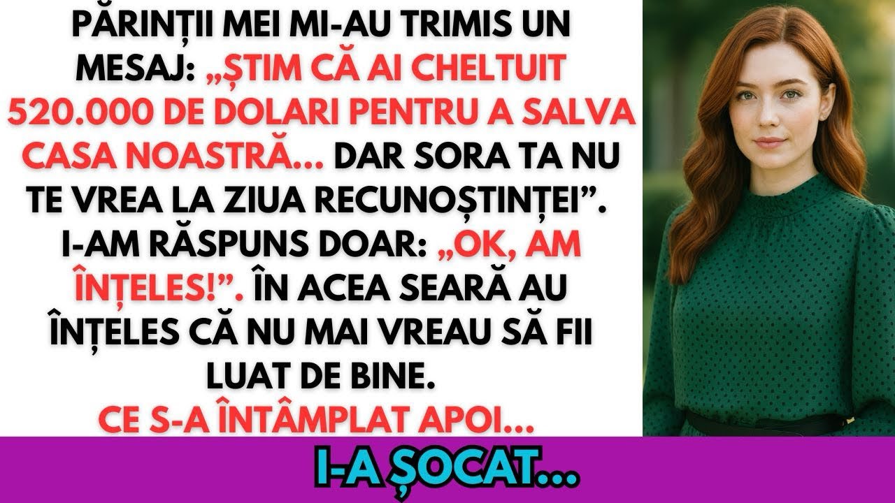 „Nu veni de Thanksgiving, sora ta decide”, mi-au scris părinții după ce le-am plătit datoriile