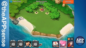 Twin Guns (7) Single Player Island - Boom Beach Walkthrough